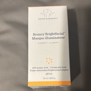 Drunk Elephant Brightfacial Masque in White and Orange